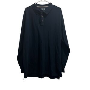 Duluth Blue Long Sleeve Polo Size Large Tall (LT)